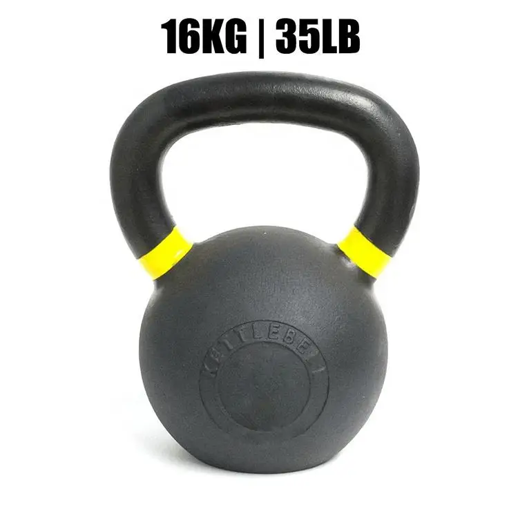 Hot Sale New Style Cast Iron Coated Kettlebell With Color Ring