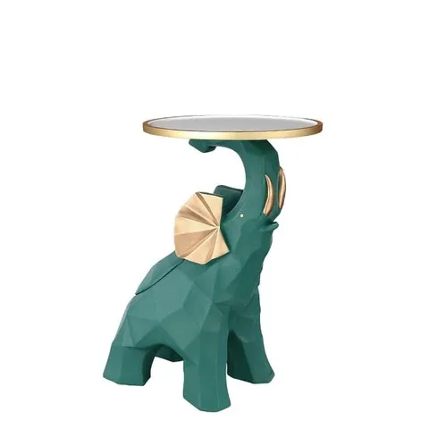 Boho Table House Decor China Professional Home Decoration Elephant Tray Custom Modern Resin Crafts Sculpture