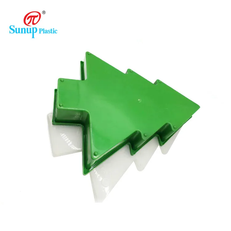Christmas Tree Shaped Household Container Plastic Organizer Storage Box