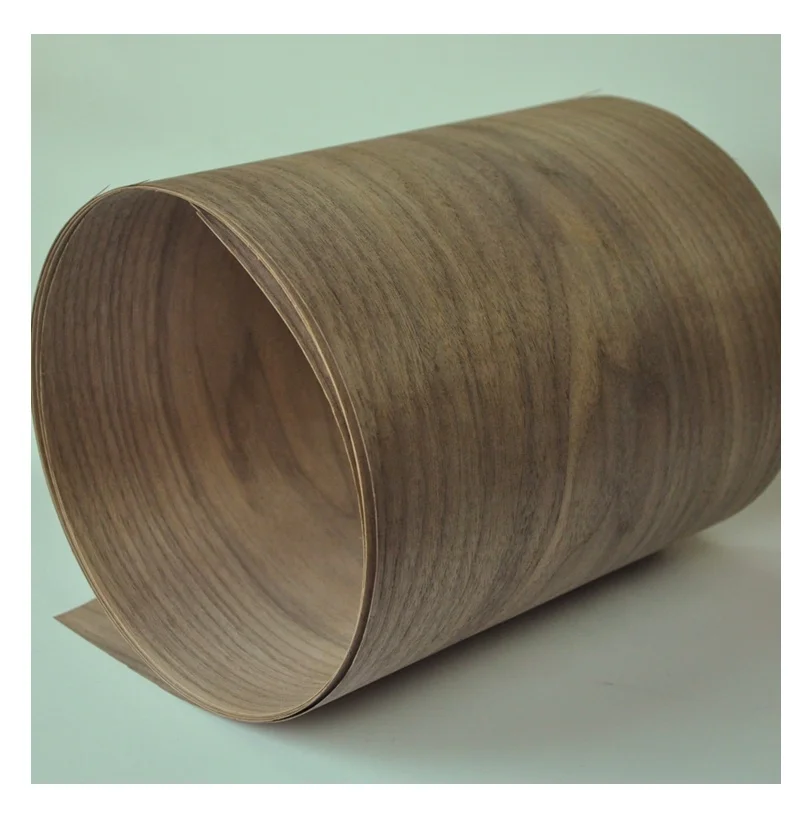 Engineered Veneer Black Walnut Reconstituted Veneers Recon Wood Veneer For Furniture Door Skin