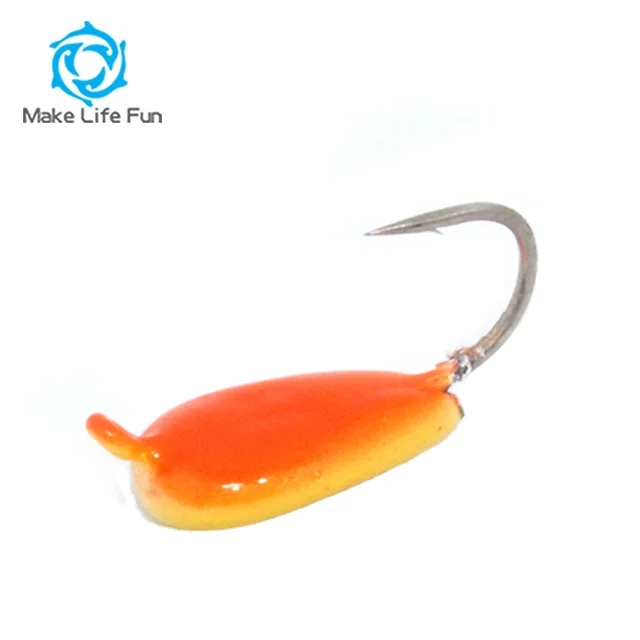 1.4g Sharp Hook Tear Drop Tungsten Ice Jigs