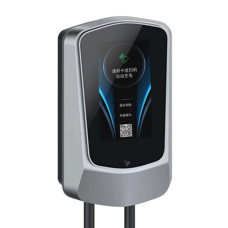 7kw wallbox GBT EV зарядное устройство 32A Wallbox домашнего использования крепление EV автомобильное зарядное устройство 7 дюймов сенсорный экран