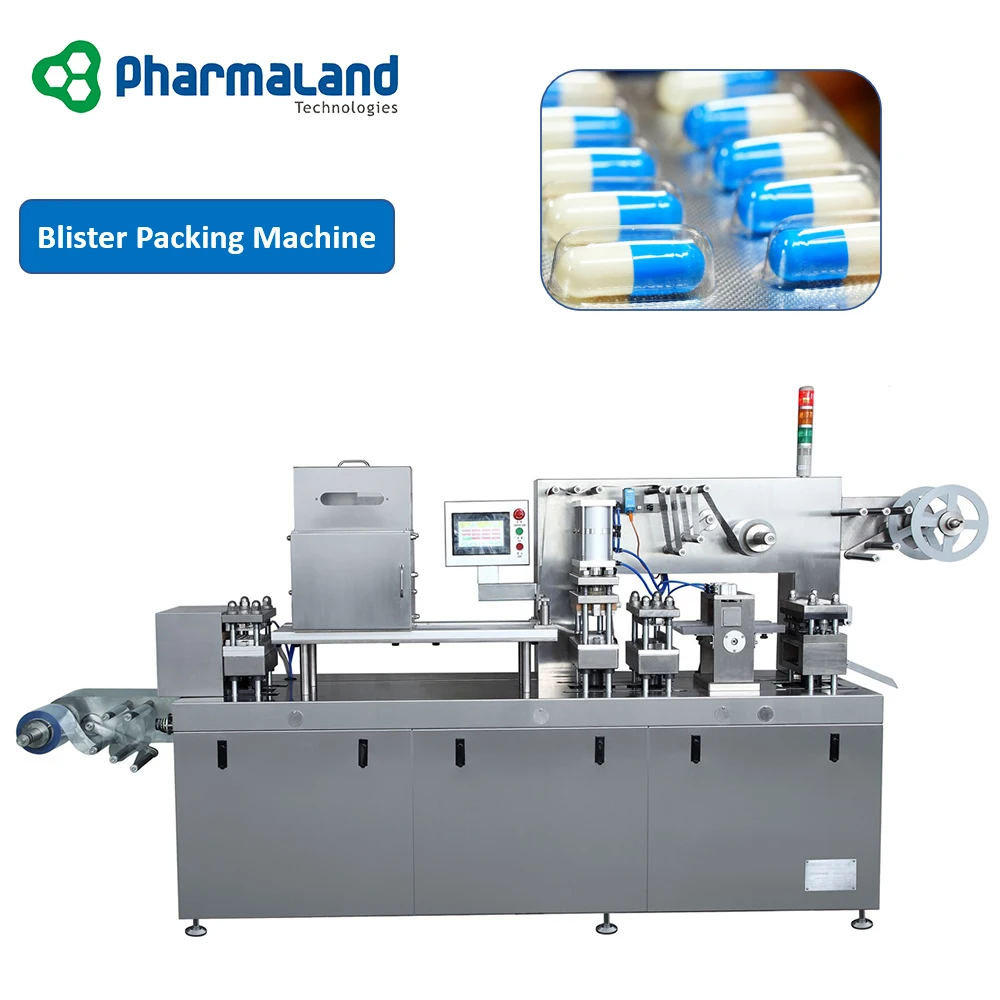 PPL-180H Pharmaland Alu Plastic Food Pharmacy Capsule And Tablet Blister Packing Machine