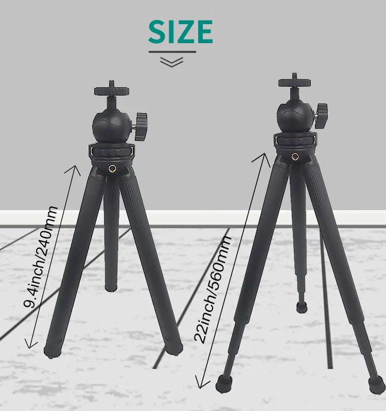 New Mini Portable Phone Tripod Stand Camera Camcorder Projector Tripod For Live Stream