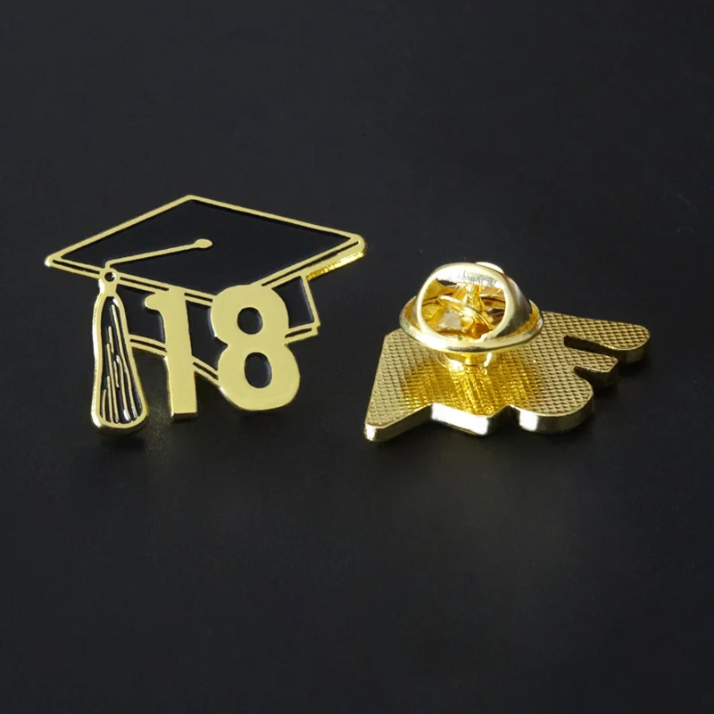 Custom Making University School Uniform Hat Souvenir Lapel Pins school metal badges with your logo graduation badges