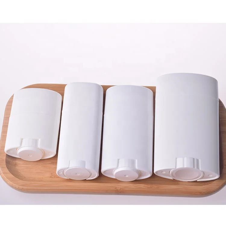 White 15g 30g 50g 75g empty deodorant container stick plastic packaging eco friendly