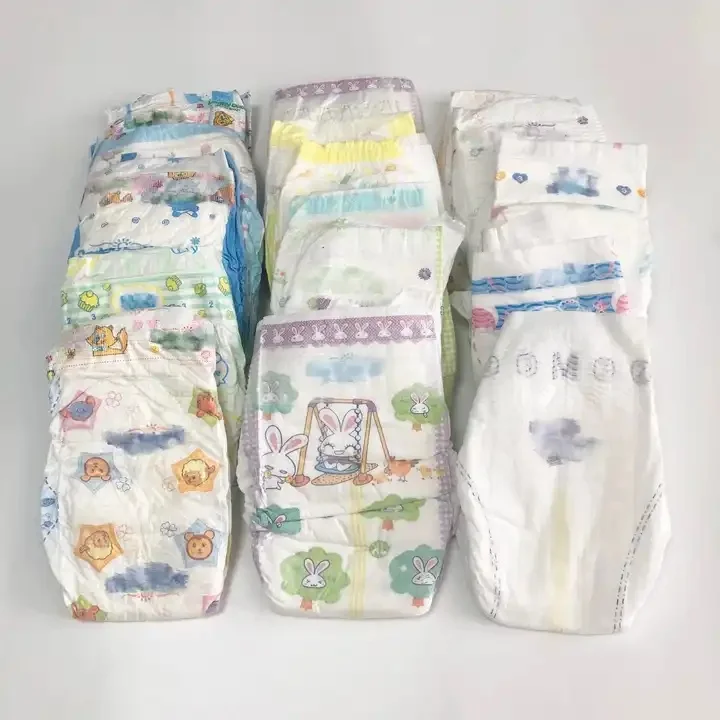 New Design High Quality A Grade Baby Diapers Pull up Diaper Baby Nappy Rejected Second Grade B Baby Diaper Supplier Nappies