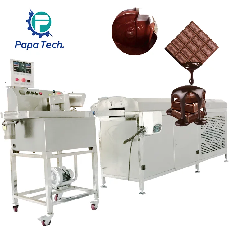 8kg Chocolate Enrobing Machine Cookies Enrobed Sandwich Chocolate Coating Machine