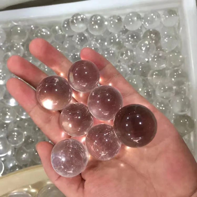 Polished Healing Genuine Mix Prism 20Mm Glass Whole Sale Apatite Clear Quartz 35Mm Stand Mini Big Sphere Crystal