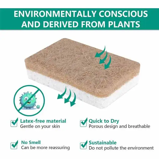 Sisal pulp cotton with holes wash dishes rub sisal wood pulp cotton coconut palm composite coconut sponge