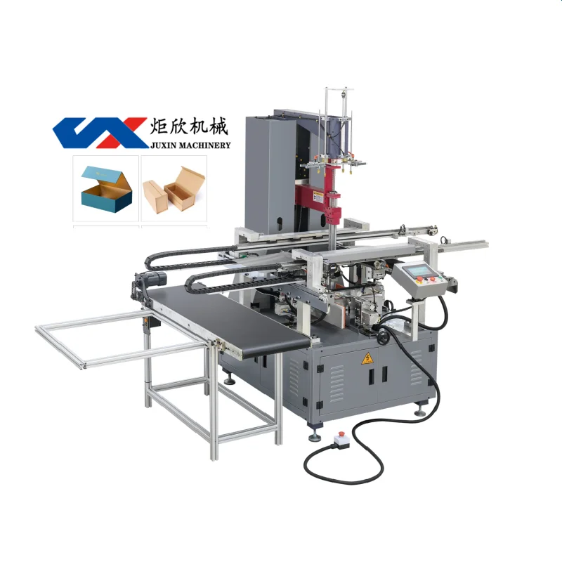 semi automatic manual corrugated rigid box making rb185 penumatic press small machine 2022 high quality hardcover manufacturing