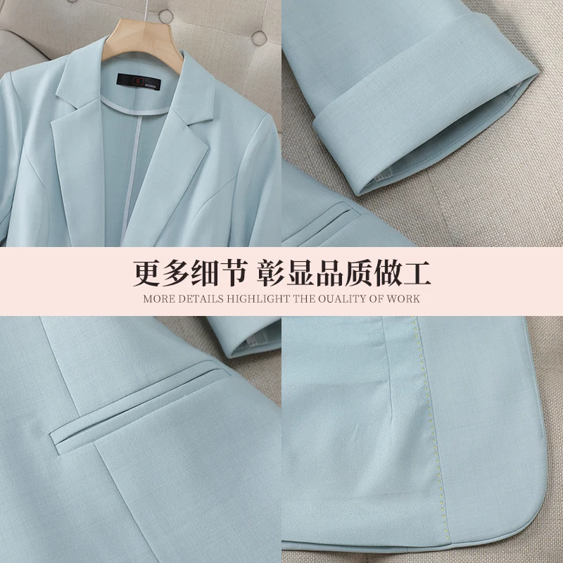 Work Elegant Peaked Lapel Jacket Design Brand Woman Blazer