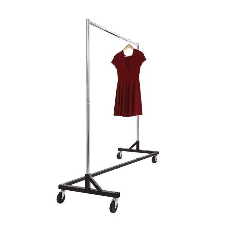 Movable Cloth Display Stand for Shop Garment Hanger Storage Rack