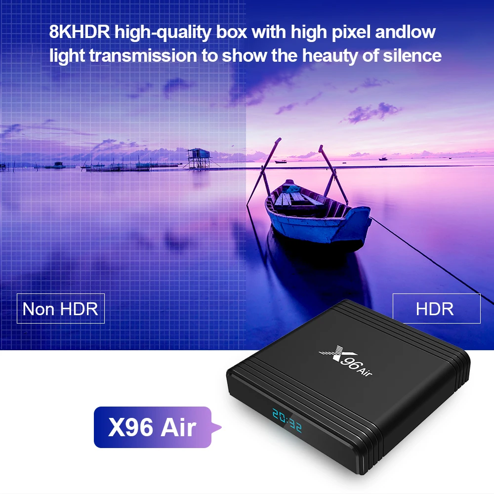 ТВ-приставка Descargar manual del usuario para android x96 air 9 0 Dual Wifi tv