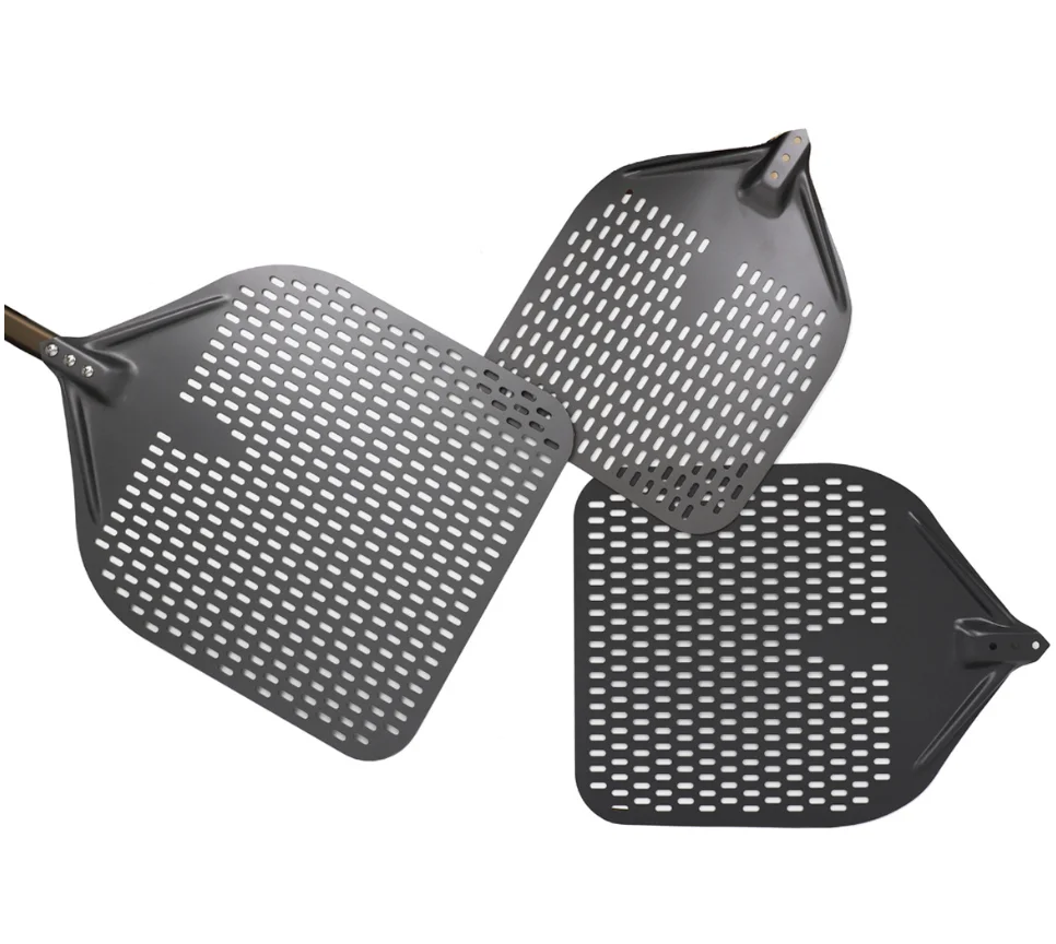 Pizza Turning Peel Professional Anodized Aluminum  alloy Turning Pizza Paddle Hard Anodized Pizza Peel for Baking