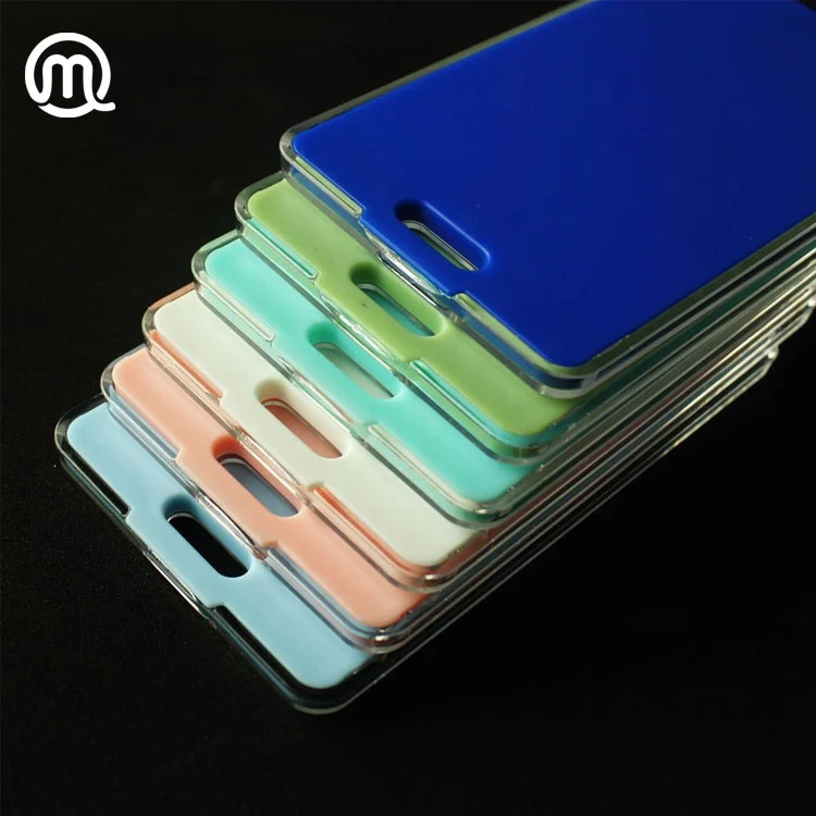 
Bright Backpack ID Tags for Student Identification Cards Business Card Size with Clear Window (Assorted Colors) 