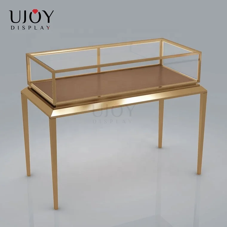 Ujoy Luxury watch stainless and glass display showcase jewelry display showcase manufacturer