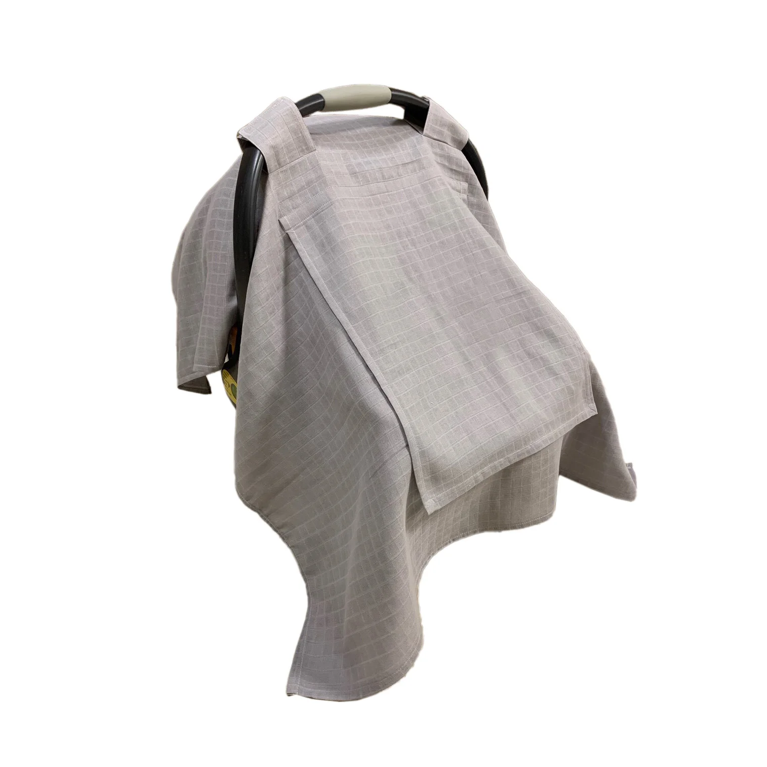 China factory Professional Design universal lightweight organic cotton muslin gauze baby car seat cover