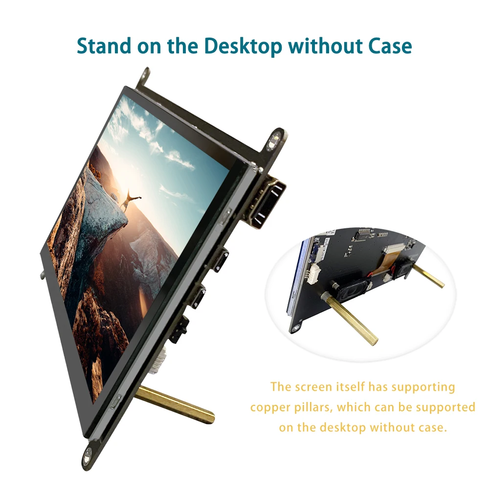 Factory Manufacturer 7Inch TFT LCD Touch Screen Monitor 1024x600 LCD Display TN Touchscreen Monitor For Raspberry Pi 4 4B 3B 3b+