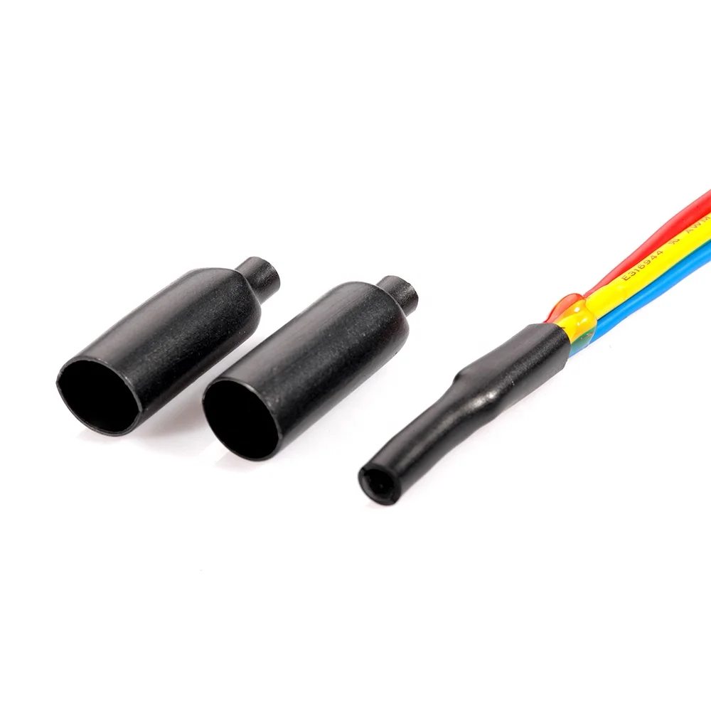 Изолированные термоусадочные мини-концевые колпачки для кабеля с высоким коэффициентом усадки