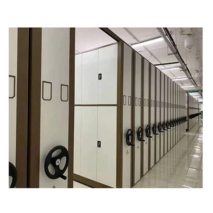 2024 Manual Sliding Steel Mobile Filing Cabinet Shelving System