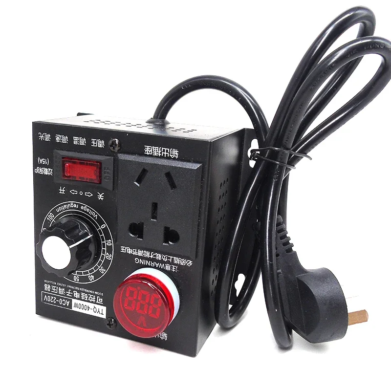 4000W AC0-220V Speed Controller with LED Display Fan Speed Regulator Generator Parts & Accessories