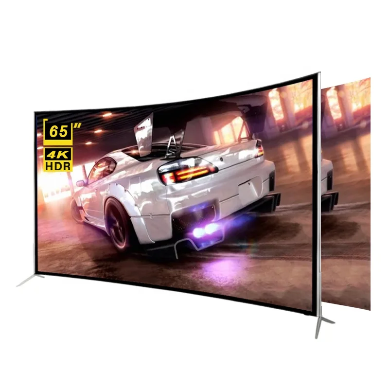 Cheap price 4K HD drop-resistant TV 65 inch Android Smart Television customize frame and package