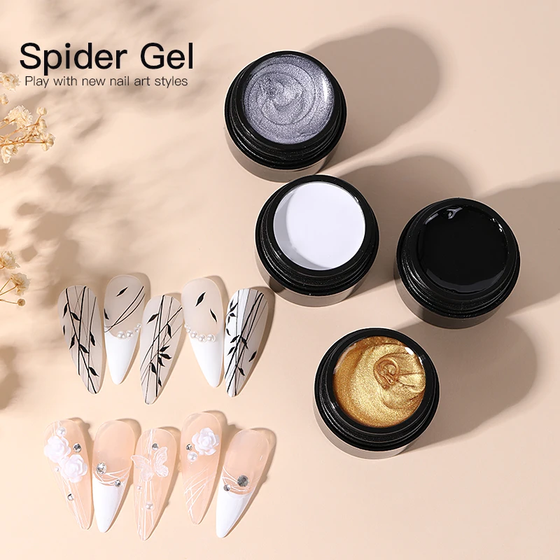 Factory Custom Gel Nail Polish Soak-Off Elastic Spider Gel Wholesale Sculpting 6 Color Gel Polish
