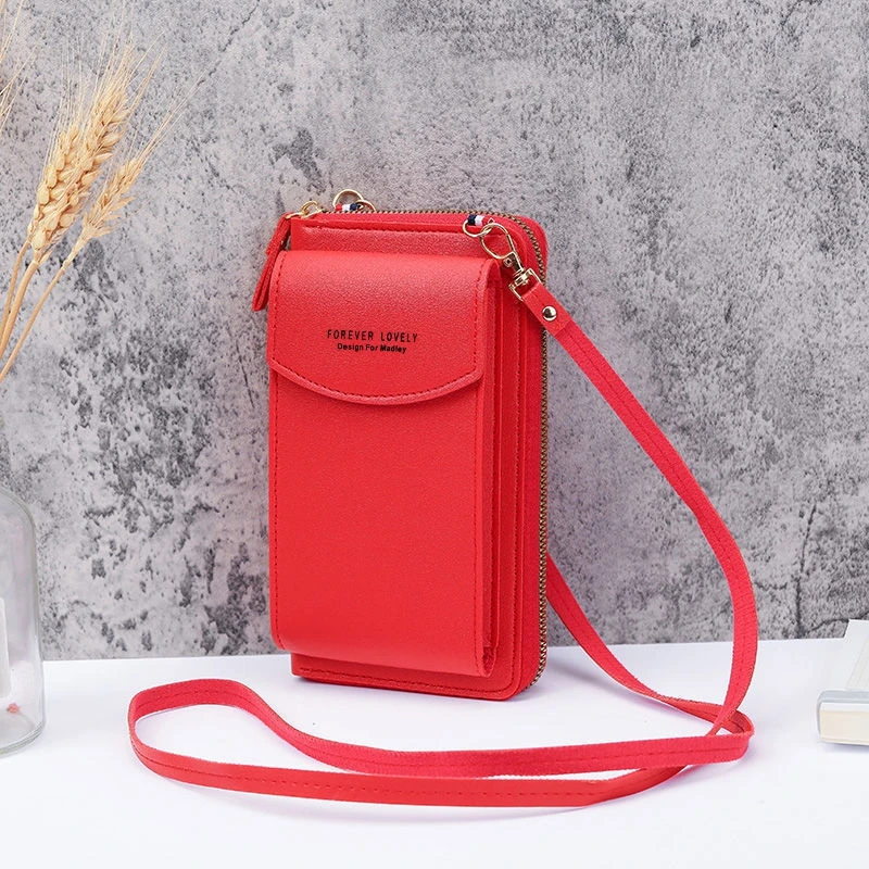 All-In-One Korean Mini Small Satchel Large Capacity Multi-Card Wallet Card Bag Men Women New Fashionable Female Mobile Phone Bag