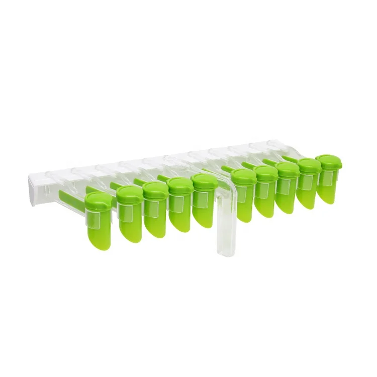 A3197 Perforation-free wall-mounted material storage rack condiment bag storage rack sealing clip rotary finishing shelf storage