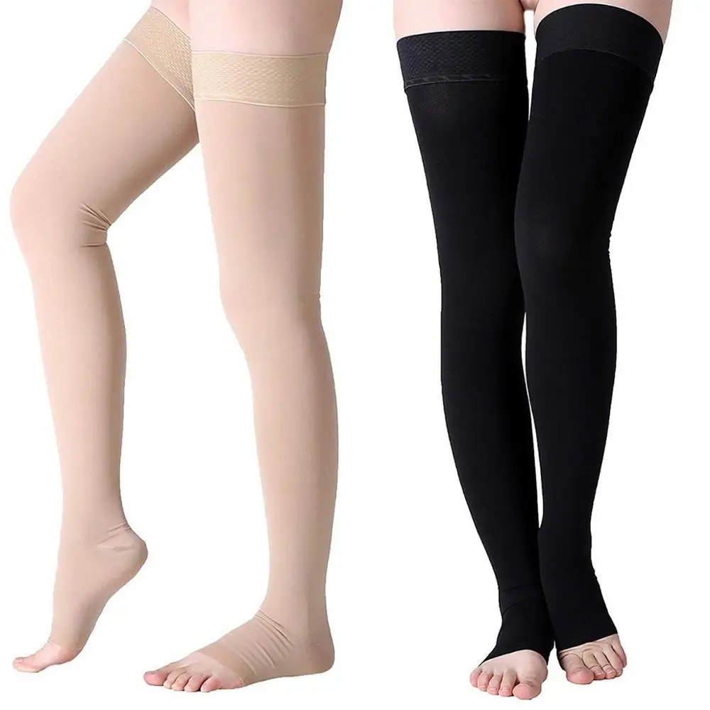 Nurse Anti Varicose Vein Thigh High Medical Compression Stockings