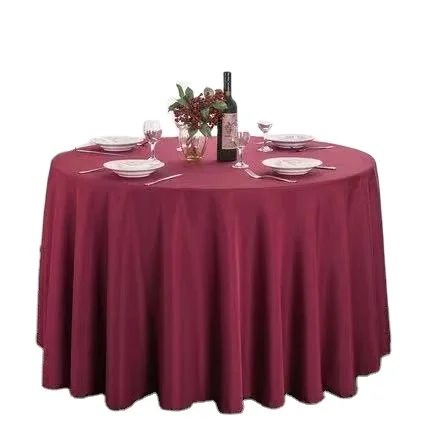 Colorful Table Cloth Round Rectangle Square 100% Polyester Table Cloth Tablecloth for Wedding Party