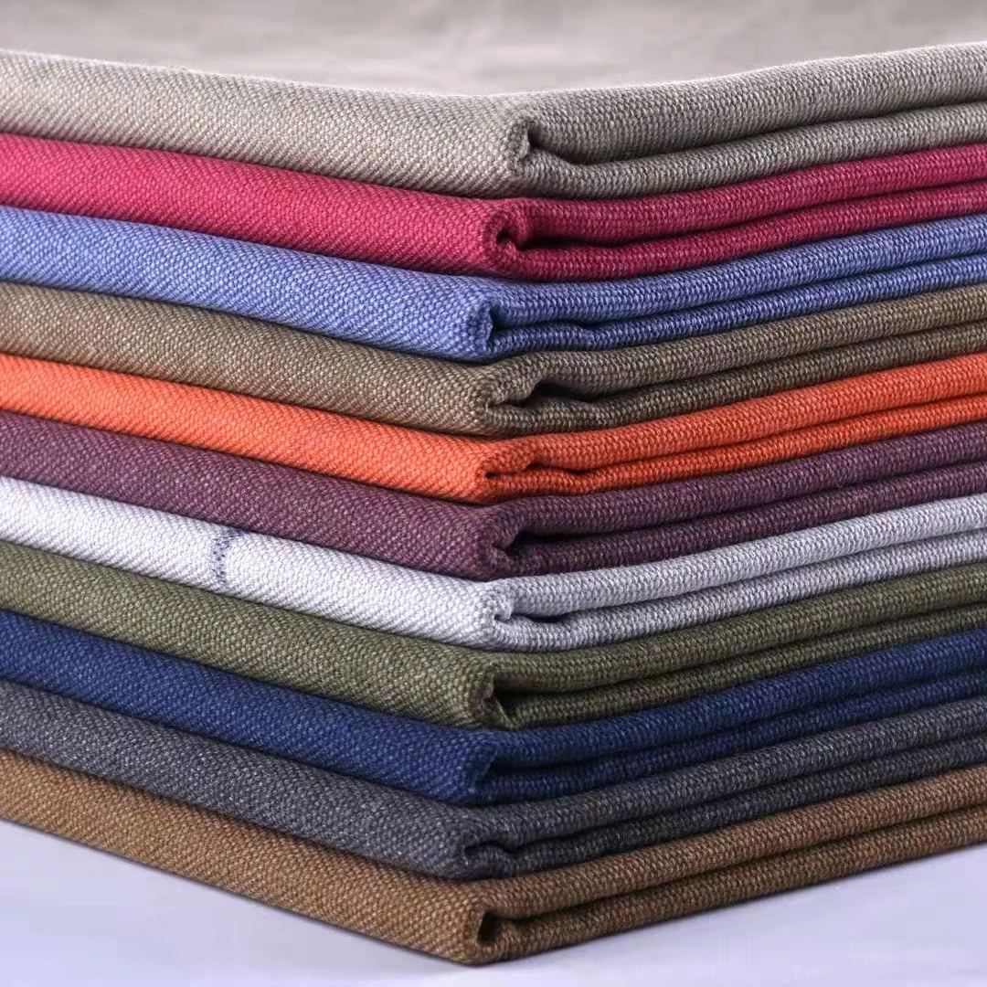 washed Fabric for apron 100 cotton canvas fabric 16oz