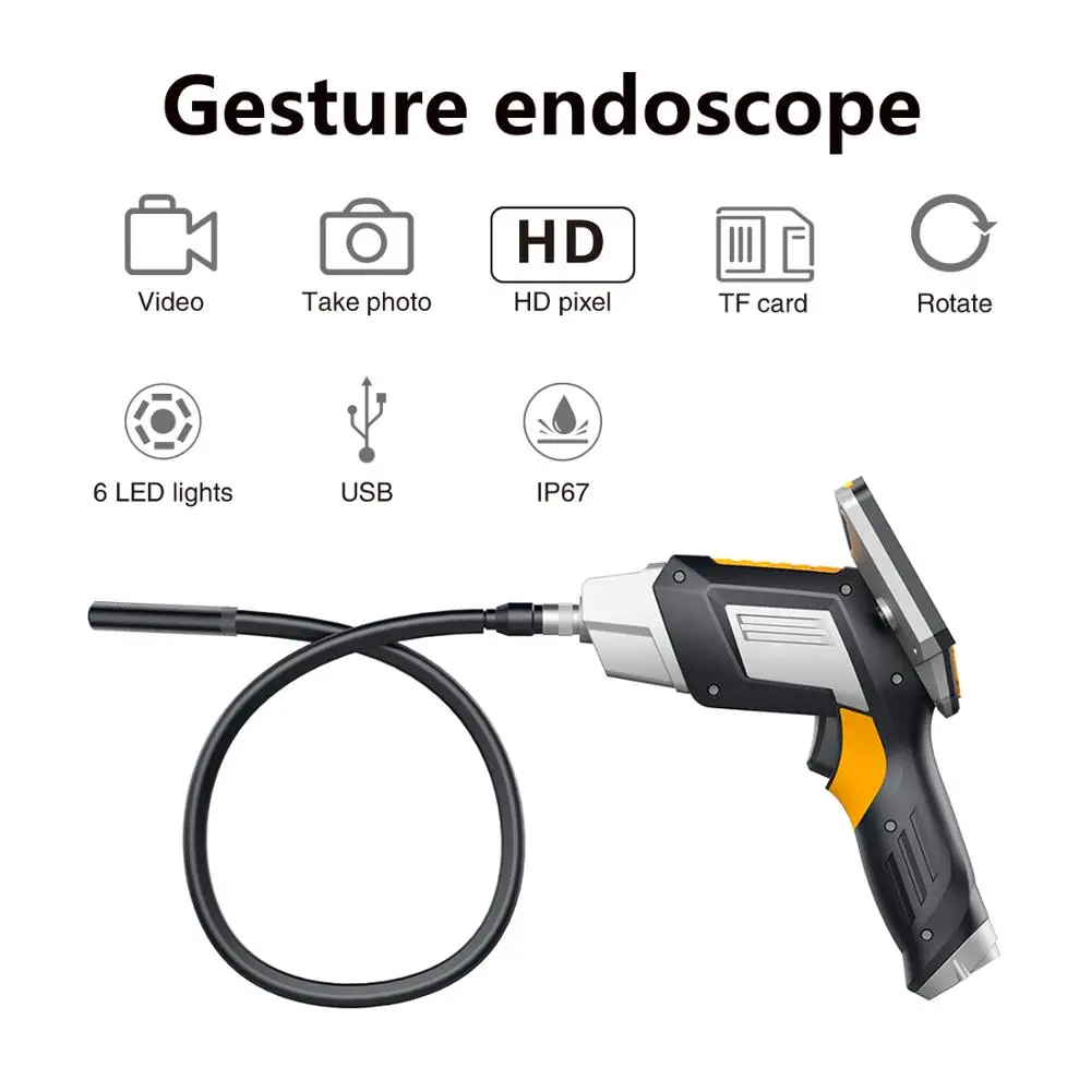 Industrial Automotive Endoscope 4.3 inch LCD Screen 8mm 1080P 480P Camera Maintenance