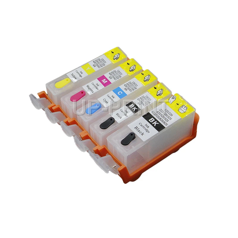 5 COLORS PGI520 CLI521 for Canon PIXMA iP3600 iP4600 MP540 MP620 MP630 MP980 MX860 MX870 refillable ink cartridge