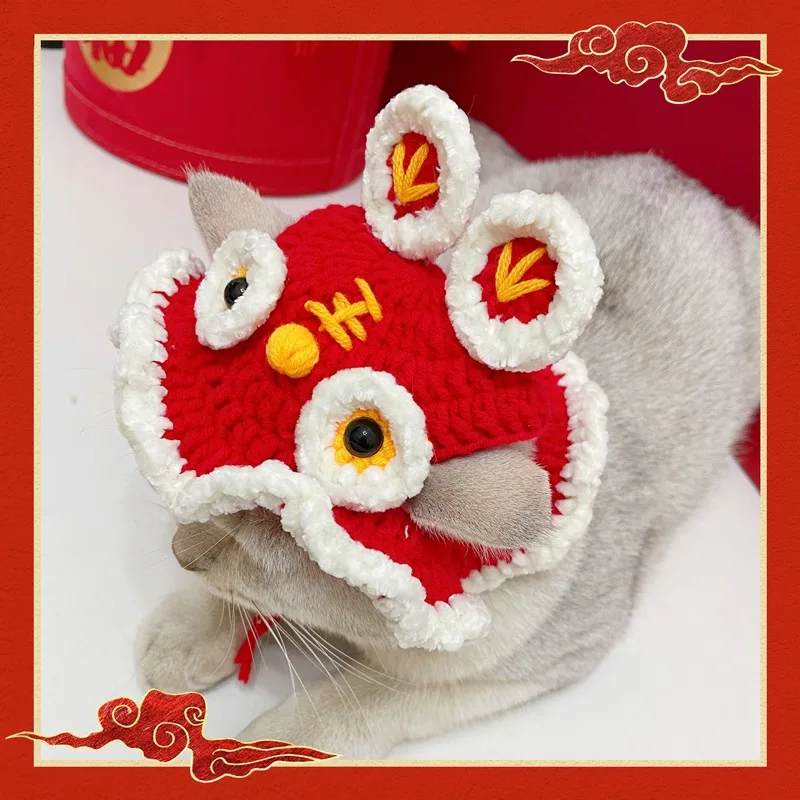 Cute Pet Hat Cat Dog Hat With Tiger Ears for Cat Kitten Puppy Pet Animal-Safe Materials and Adjustable