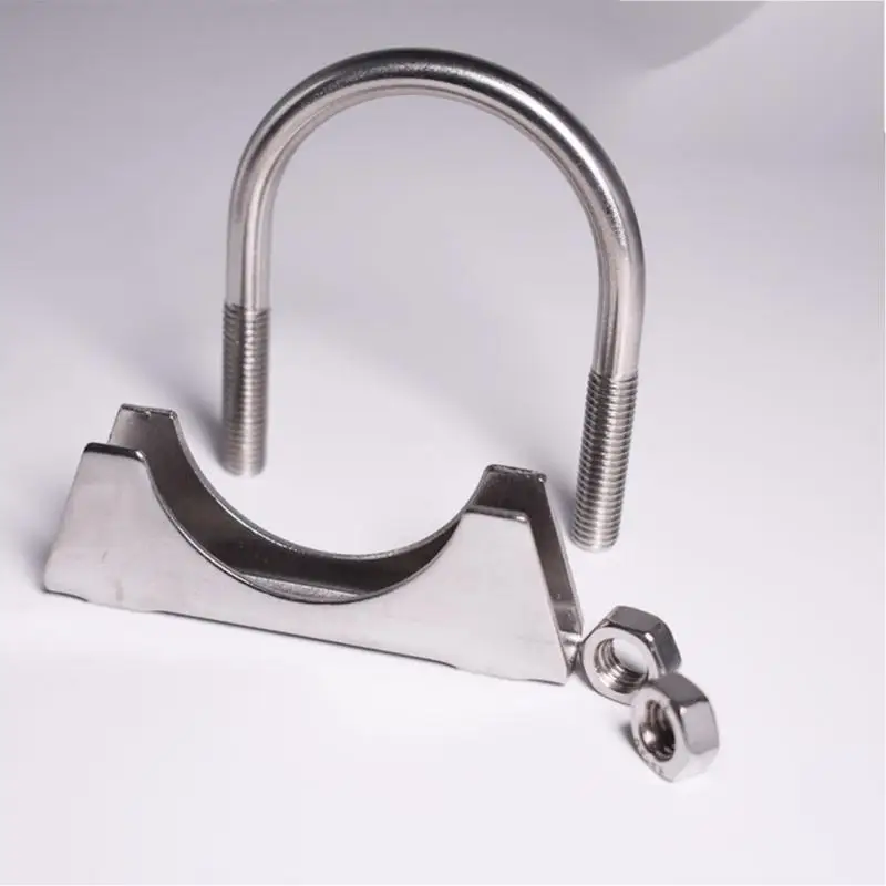 Factory sale high-quality carbon steel and stainless steel U-shaped pipe clamp square pipe clamp round pipe clampp