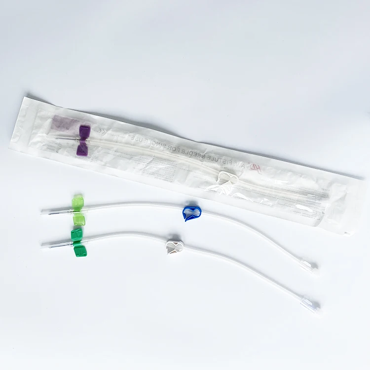 Sterile manufacture price disposable dialysis 14g 15g 16g av fistula needle