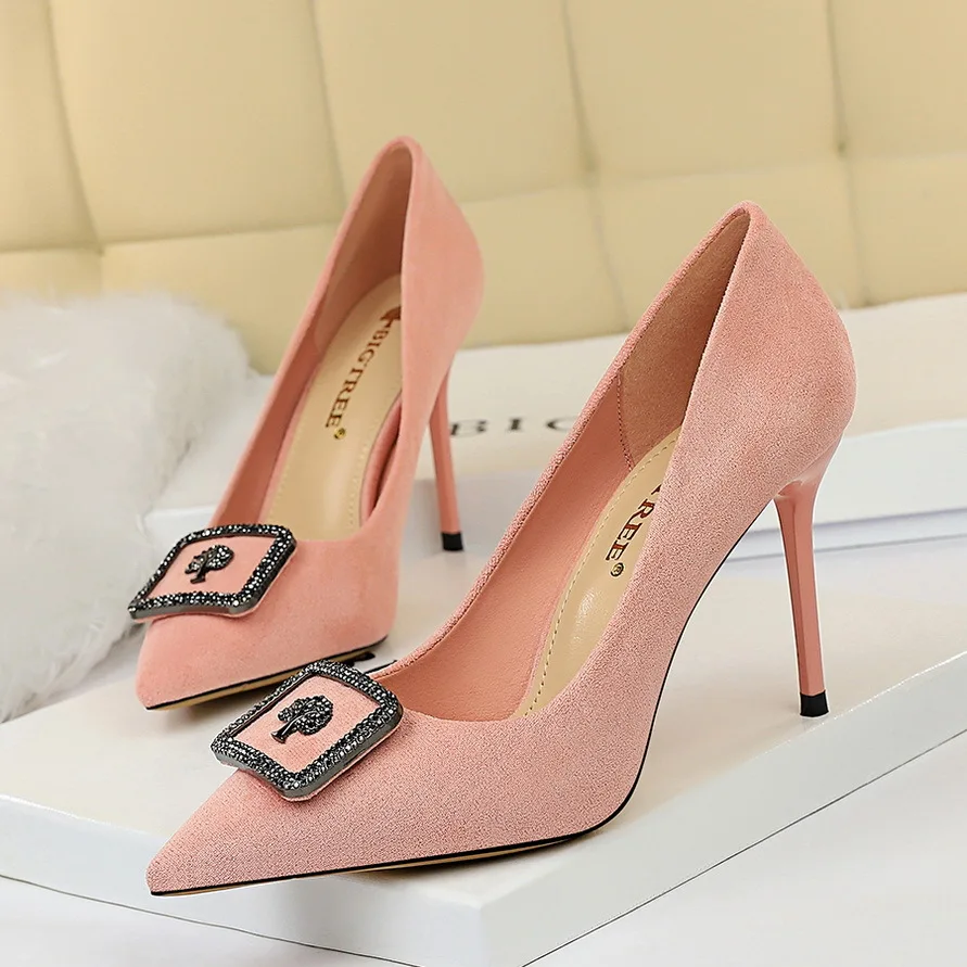 Scarpe Donna 2021 New Arrival Korean Style Office Lady Pumps Chaussure Bigtree Heels Ladies Shoes