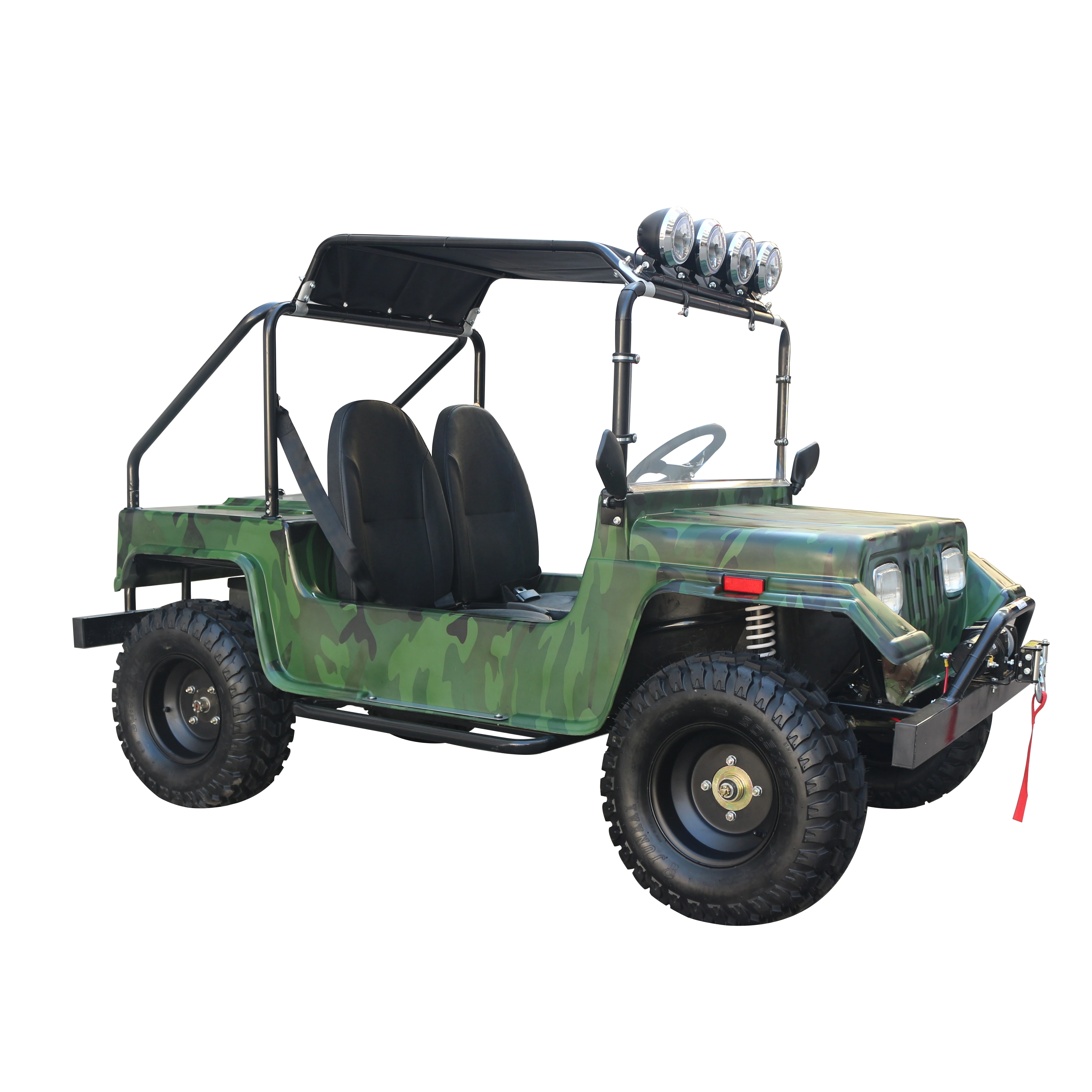 Suyang New Style Gasoline Mini Jeep Cars for 2 Person Racing Willys Jeep for Sale