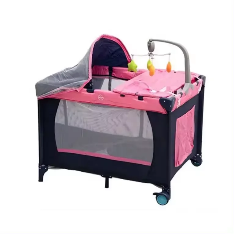 High Quality Multi-Functional Baby Playpen / Bedside Crib Sleeping Crib Side bed