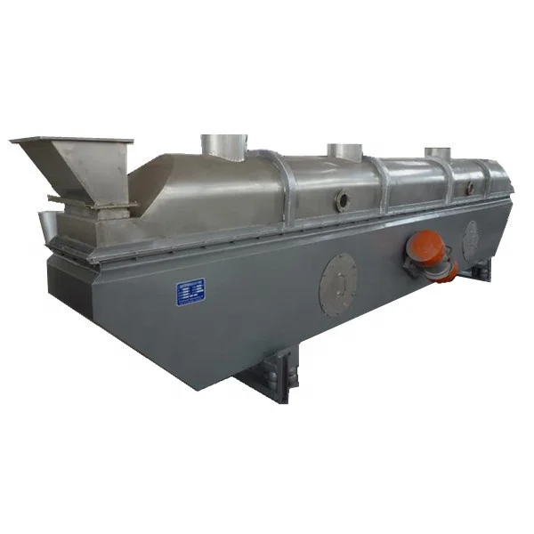 Industrial continuous sugar salt bread crumb citric acid vibration fluid bed dryer