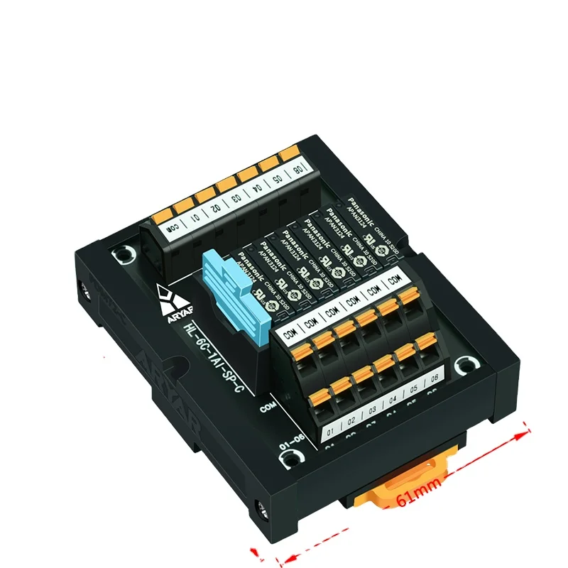 6 Channel APAN3112 12V 5A Relay Module Driver Amplifier PLC Board Independent Output Control Independent Output