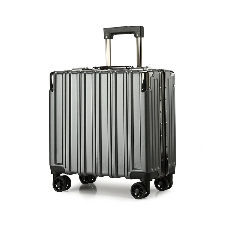 High Quality Luxury Aluminum Suitcase with trolley luxury Carry On Spinner Hard Shell Metal Suitcase Lightweight with TSA Lock