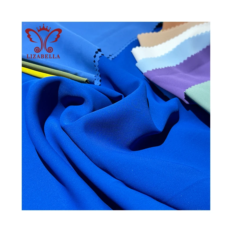 Shaoxing Factory Wholesale 100%Polyester Jessica Fabrics For Clothing