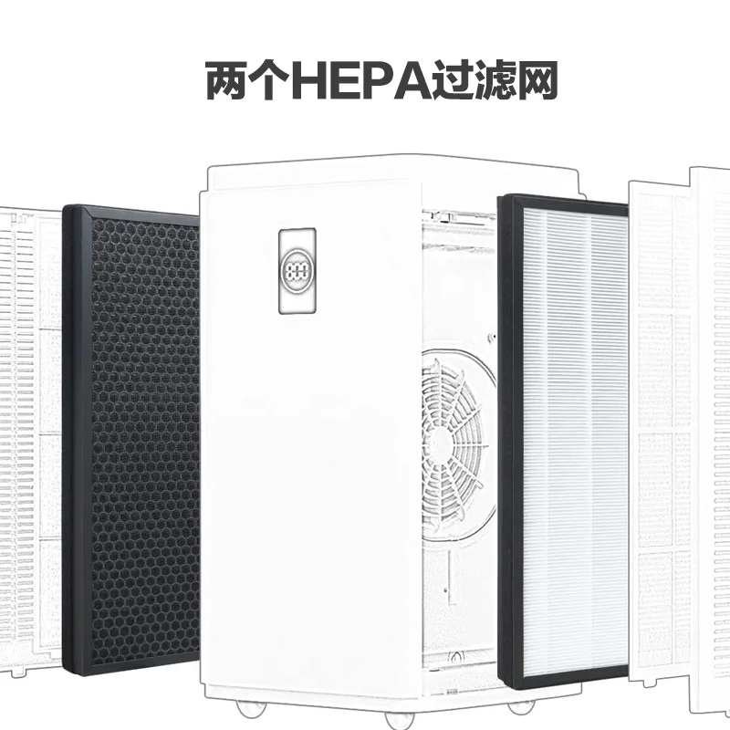 Hifine H13 True HEPA Activated Carbon Filter Replacement Filter For Hathaspace HSP003 Dual Filtration HEPA Air Cleaner Purifier