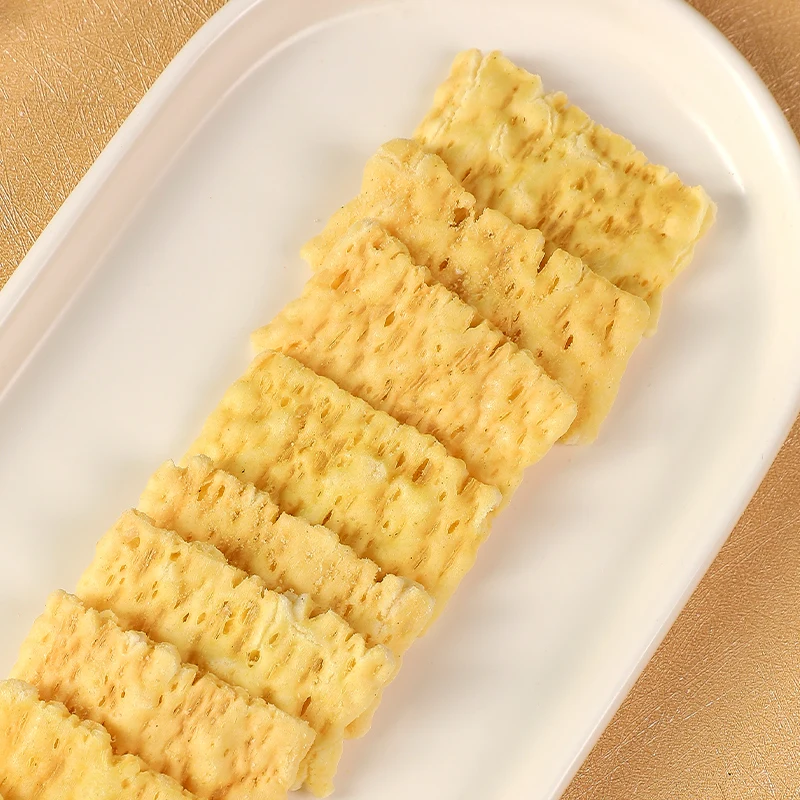 Rice Crust Snack Fresh Shrimp Chips For Young People Crisp Shrimp Flavor Rice Crust Bag Packing Non Fried Shrimp Chips