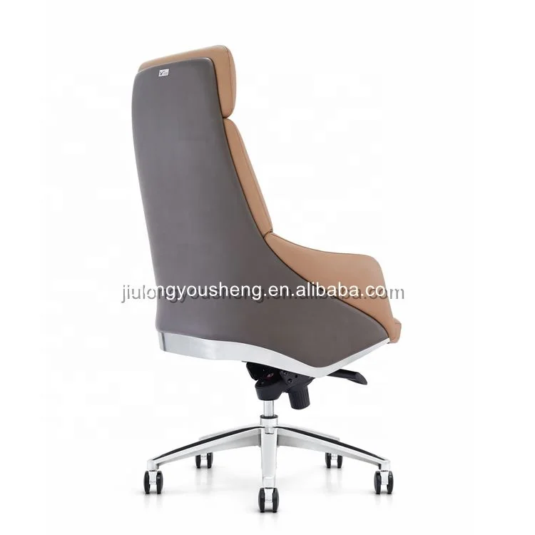 High End Director Office Chair with Offices Design Luxury Chair with Aluminum Alloy Base Sedia Scrivania