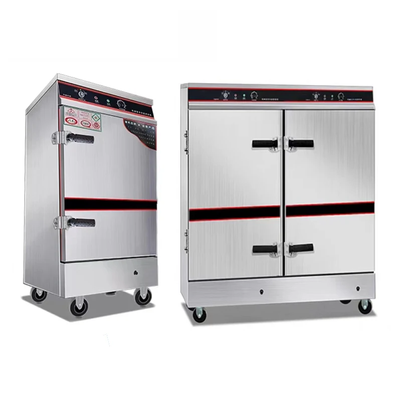 Floor Standing Fish Food Retangular Food Steamer ,Hotel Kitchen Cooking Equipment Commercial Food Steamer