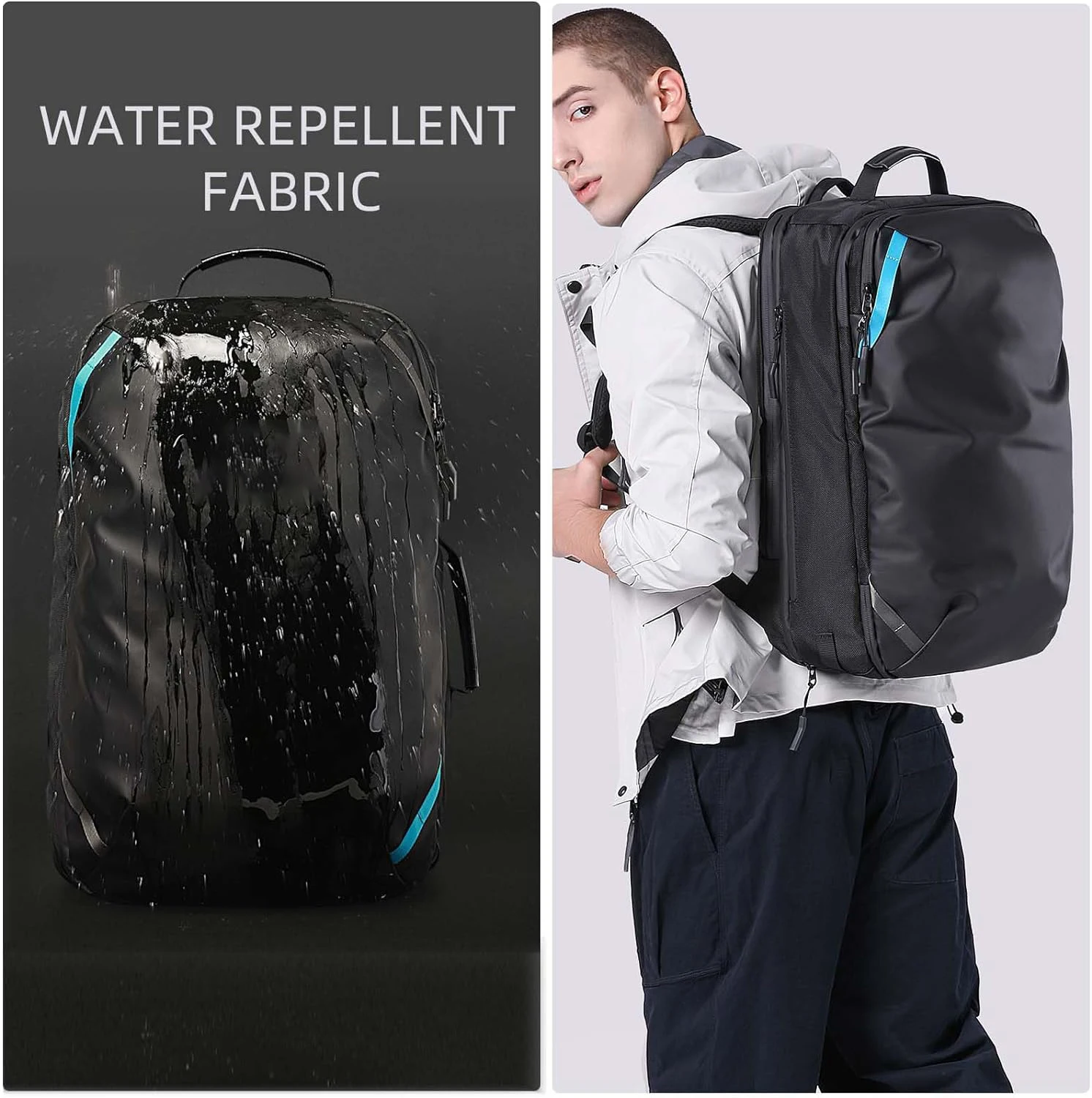 Travel Carry on Backpack, Extra Large Expandable 45L Backpack for Flight approved